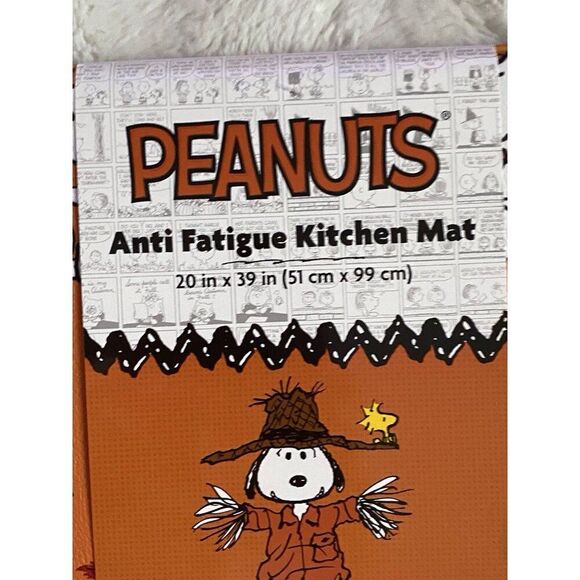 Peanuts Snoopy Coffee Donuts Anti Fatigue Kitchen Mat 20” X 39” Fall Autumn NEW - Picture 4 of 13